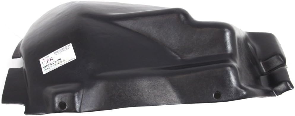 Front Section Fender Liner Right Passenger Side Direct Replacement Compatible With 2003-2010 Dodge Viper CH1249148 4865724AB