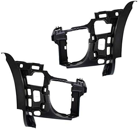 Set Of 2 Front Bumper Bracket Support Cover Left Driver & Right Passenger Side Direct Replacement Compatible With 2010-2014 Volkswagen GTI VW1043104 VW1042104 5K0807262 5K0807261