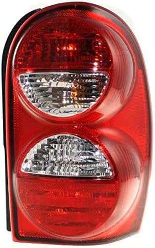 Set Of 2 Tail Light Assembly Plastic Left Driver & Right Passenger Side Direct Replacement Compatible With 2005-2007 Jeep Liberty CH2801158 CH2800158 55157060AG 55157061AG