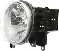 Set Of 2 Front Head Light Assembly Lens And Housing Plastic Left Driver & Right Passenger Side Direct Replacement Compatible With 2007-2014 Toyota FJ Cruiser TO2502173 TO2503173