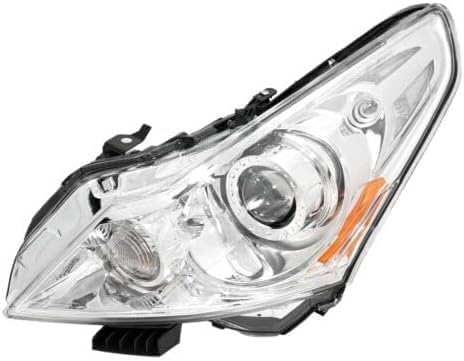 PLUS Set Of 2 Front Head Light Assembly Left Driver & Right Passenger Side Direct Replacement Compatible With 2011-2012 Infiniti G25 / 2010-2013 G37 / 2015 Q40 IN2503140 IN2502140