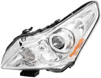 PLUS Set Of 2 Front Head Light Assembly Left Driver & Right Passenger Side Direct Replacement Compatible With 2011-2012 Infiniti G25 / 2010-2013 G37 / 2015 Q40 IN2503140 IN2502140