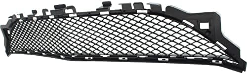 Front Bumper Center Grille Primed Plastic Direct Replacement Compatible With 2014-2017 Mercedes Benz E-Class MB1036150 2078850224