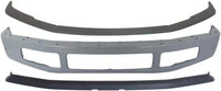 Front Bumper Primed Steel + Upper Molding + Lower Valance Spoiler Textured Direct Replacement Compatible With 2008-2010 Ford F-250 F-350 Super Duty FO1044103 FO1002403 FO1093114