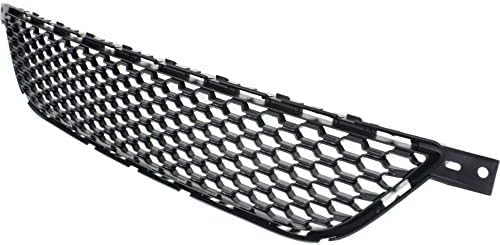 Front Bumper Grille Textured Direct Replacement Compatible With 2013-2016 Dodge Dart CH1036125 68081409AA