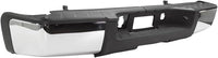 AUTOS PARTS PLUS Rear Step Bumper Assembly Chrome Without Parking Aid Sensor Holes Direct Replacement Compatible With Chevrolet Silverado & GMC Sierra 1500 2007-2013 GM1103147 7T1Z17906BA