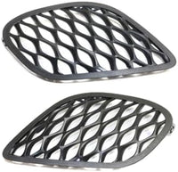 Set Of 2 Front Fog Light Cover Textured Plastic Right Passenger & Left Driver Side Direct Replacement Compatible With 2015-2022 Dodge Charger CH1039168 CH1038168 68280492AA 68280493AA