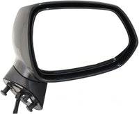 Front Power Mirror Manual Folding Non-Heated Primed Right Passenger Side Direct Replacement Compatible With 2007-2008 Honda Fit HO1321235 76200SLNA01ZC