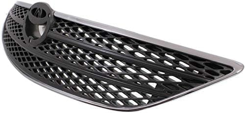 Front Grille Assembly Chrome Shell & Painted Silver Insert Plastic Direct Replacement Compatible With 2002-2004 Toyota Camry TO1200237 53101AA030