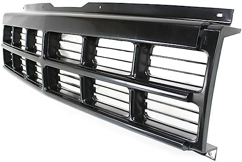 Front Grille Primed Shell And Insert Plastic Direct Replacement Compatible With 1991-1996 Dodge Dakota CH1200194 5BB76KX8