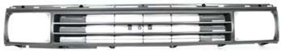 Front Grille Painted Silver Shell with Black Insert Direct Replacement Compatible With 1987-1988 Toyota Pickup TO1200108 5310089118