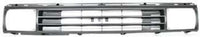 Front Grille Painted Silver Shell with Black Insert Direct Replacement Compatible With 1987-1988 Toyota Pickup TO1200108 5310089118