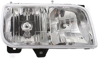 Front Head Light Assembly + Corner Lamp Left Driver & Right Passenger Side Direct Replacement Compatible With 1999-2000 Cadillac Escalade/GMC Yukon GM2502217 GM2503217 GM2521183