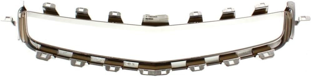 Front Center Grille Molding Chrome Direct Replacement Compatible With 2008-2012 Chevrolet Malibu GM1210115 25784043