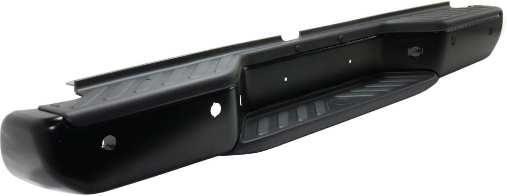 Rear Step Bumper Powdercoated Black Steel Direct Replacement Compatible With 2013-2021 Nissan Frontier NI1103126 850229BF1E-PFM