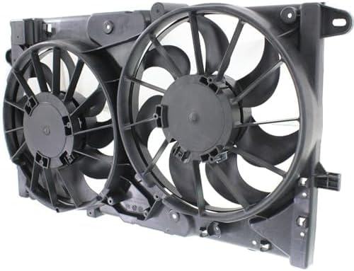 Front Radiator Dual Fan Assembly Direct Replacement Compatible with 2013-2015 Chevrolet Malibu / 2016 Limited / 2014-2019 Impala GM3115249 23131503 20979495-PFM