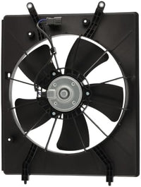 Front Radiator Single Fan Assembly Left Driver Side Direct Replacement Compatible with 2001-2006 Acura MDX / 2003-2007 Honda Pilot AC3115105 19015PGKA01 19015RDJA01