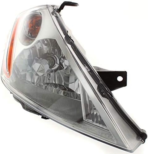 Set Of 2 Front Head Light Assembly With Chrome Interior Left Driver & Right Passenger Side Direct Replacement Compatible With 2003-2007 Nissan Murano NI2502155 NI2503155