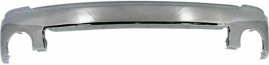Front Bumper Steel + Grille Chrome Shell With Primed Insert + Lower Valance Air Deflector Textured Direct Replacement Compatible With GMC Sierra 1500 2007-2013 GM1015100 GM1002833