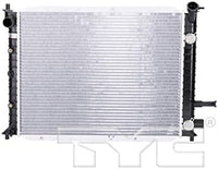 Front Radiator Aluminum Core Direct Replacement Compatible With 1991-2002 Ford Escort FO3010110 F5CZ8005A