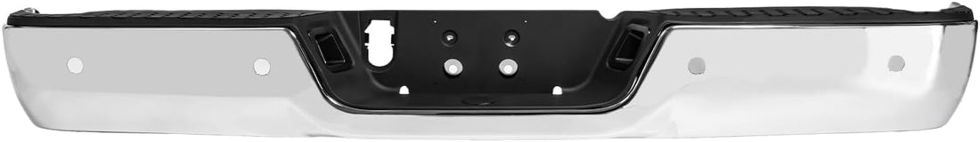 Rear Bumper Chrome Steel With Pad Provision/Without Mounting Bracket Direct Replacement Compatible With 2009-2018 Dodge Ram 1500/2010-2012 2500/3500 CH1103122 68049769AB-PFM