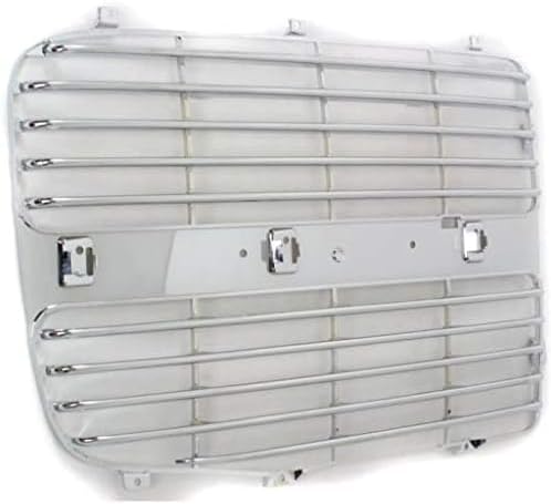 Front Grille Insert Horizontal Bar Chrome Right Passenger & Left Driver Side Direct Replacement Compatible With 2002-2005 Dodge Ram 1500 2500 3500 CH1201104 CH1201103 5073296AA
