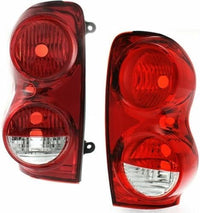 Set Of 2 Tail Light Lens And Housing Right Passenger & Left Driver Side Direct Replacement Compatible With 2004-2009 Dodge Durango CH2819101 CH2818101 5133168AI 5133169AI