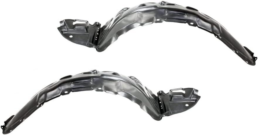 Set Of 2 Front Fender Liner Plastic Left Driver & Right Passenger Side Direct Replacement Compatible With 2003-2008 Toyota Matrix TO1248123 TO1249123 5387502100 5387602110