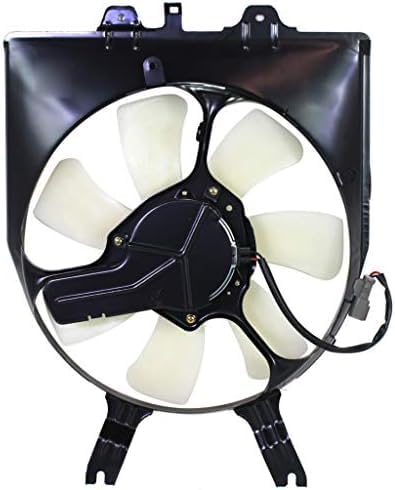 Front A/C Condenser Cooling Fan Assembly Plastic Direct Replacement Compatible with 2005-2010 Honda Odyssey HO3117101 38615RGLA01-PFM