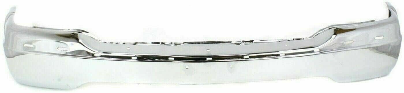 Front Bumper Chrome + Upper Cover Primed + Lower Valance Textured + Fog Light RH & LH Side Direct Replacement Compatible With GMC Sierra 1500 1999-2002 / Yukon 2000-2006