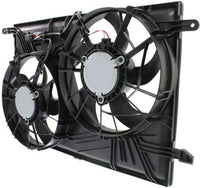 Front Radiator Dual Fan Shroud Assembly Direct Replacement Compatible with 2009-2017 Chevrolet Traverse / 2007-2017 GMC Acadia GM3115219 23434158