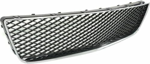 Front Bumper Upper & Lower Grille Assembly Chrome Shell With Insert Plastic Direct Replacement Compatible With 2006-2013 Chevrolet Impala / 2014-2016 Limited GM1200551 GM1036107