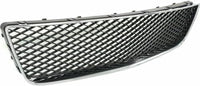 Front Bumper Upper & Lower Grille Assembly Chrome Shell With Insert Plastic Direct Replacement Compatible With 2006-2013 Chevrolet Impala / 2014-2016 Limited GM1200551 GM1036107