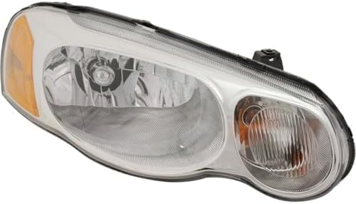 Set Of 2 Front Headlight Assembly Halogen Right Passenger & Left Driver Side Direct Replacement Compatible With 2004-2006 Chrysler Sebring CH2502150 CH2503150 4806037AF 4806036AF
