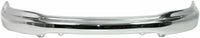 Front Bumper Chrome + Upper Cover + Lower Valance Primed + Brackets Left & Right Side Direct Replacement Compatible With Ford F-150 1999-2002 FO1095194 FO1066138 FO1067138 FO1057282