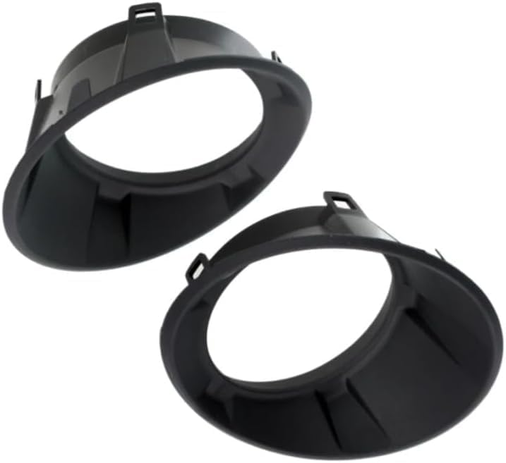 Set Of 2 Front Fog Light Molding Bezel Primed Left Driver & Right Passenger Side Direct Replacement Compatible With 2010-2013 Chevrolet Camaro GM1039118 GM1038118 92218024 92218023
