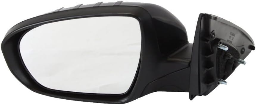 Front Power Mirror Manual Folding Non-Heated Primed Left Driver Side Direct Replacement Compatible With 2011-2013 Kia Optima KI1320152 876102T110