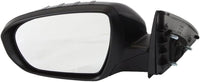 Front Power Mirror Manual Folding Non-Heated Primed Left Driver Side Direct Replacement Compatible With 2011-2013 Kia Optima KI1320152 876102T110