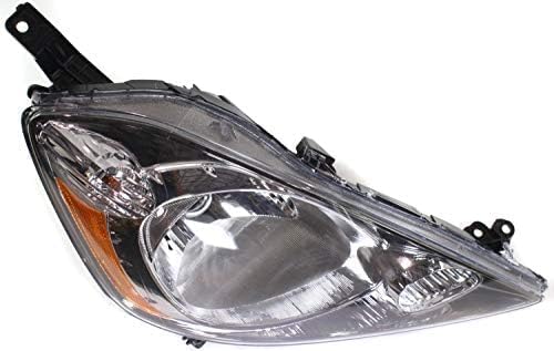 Set Of 2 Front Head Light Assembly Plastic Left Driver & Right Passenger Side Direct Replacement Compatible With 2009-2011 Honda Fit HO2502137 HO2503137 33150TK6A11 33100TK6A11