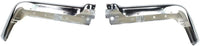 Set Of 2 Rear Bumper Face Bar End Cap Chrome Steel Left Driver & Right Passenger Side Direct Replacement Compatible With 2009-2014 Ford F-150 FO1102372 FO1102373 9L3Z17906B
