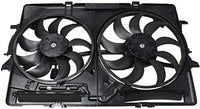 Front Radiator Cooling Fan Assembly Plastic Direct Replacement Compatible with 2008-2017 Audi A5 Quattro / 2009-2017 Audi Q5 / 2019-2021 Porsche Macan AU3115113 8K0121207A-PFM