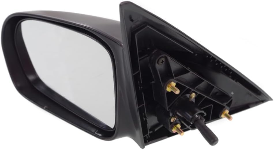 Front Mirror Manual Remote Non-Folding Primed Left Driver Side Direct Replacement Compatible With 2001-2005 Honda Civic HO1320140 76250S5DA01