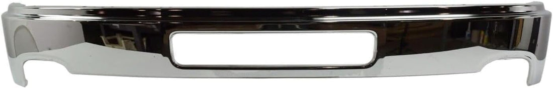 AUTOS PARTS PLUS Front Bumper Chrome Steel + Lower Valance Air Deflector Textured Direct Replacement Compatible With 2011-2014 GMC Sierra 2500HD 3500HD GM1002839 GM1092216 22755085 25998989
