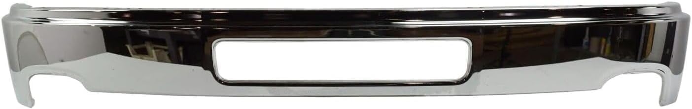 AUTOS PARTS PLUS Front Bumper Chrome Steel + Lower Valance Air Deflector Textured Direct Replacement Compatible With 2011-2014 GMC Sierra 2500HD 3500HD GM1002839 GM1092216 22755085 25998989