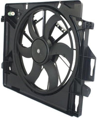 Front Radiator Cooling Fan Assembly Plastic Direct Replacement Compatible with 2008-2016 Chrysler Town & Country / 2008-2020 Dodge Grand Caravan CH3115157 5058674AD