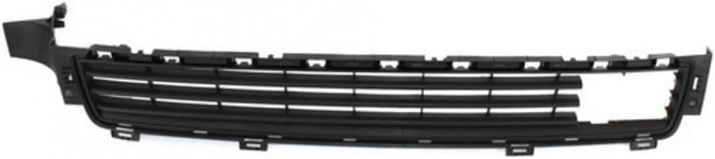 Front Bumper Center Grille Garnish Black Plastic Direct Replacement Compatible With 2008-2017 Toyota Sequoia TO1036132 527110C030