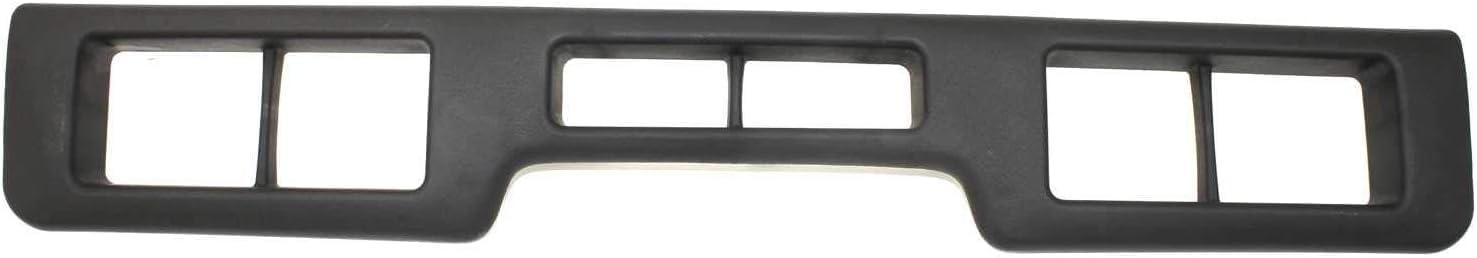 Front Bumper Chrome Steel + Lower Valance Panel + Center Moldings + Brackets Left Driver & Right Passenger Side Direct Replacement Compatible With 1992-1996 Ford Bronco/F-Series
