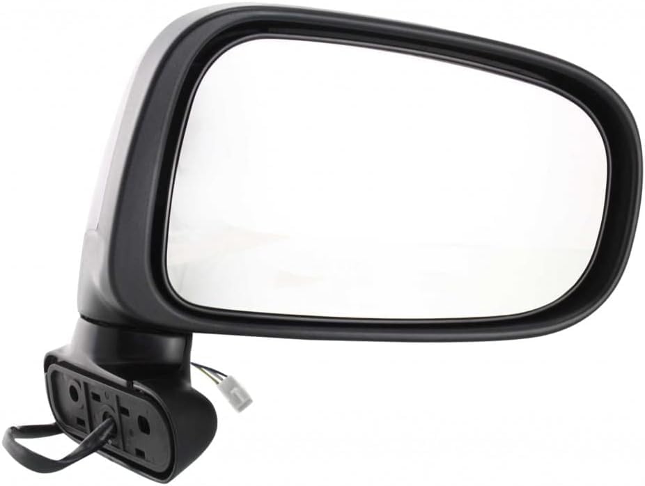 Front Power Mirror Manual Folding Non-Heated Textured Plastic Right Passenger Side Direct Replacement Compatible With 1991-1997 Toyota Previa TO1321158 8791028290