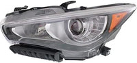 Set Of 2 Front Headlight Assembly Right Passenger & Left Driver Side Direct Replacement Compatible With 2014-2017 Infiniti Q50 IN2503157 IN2502157 260104HB0B 260604HB0B