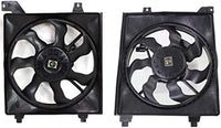 Front Radiator & A/C Condenser Cooling Fan Assembly Plastic Direct Replacement Compatible with 2006-2011 Hyundai Accent HY3115122 HY3120100 253801E100 977301E000
